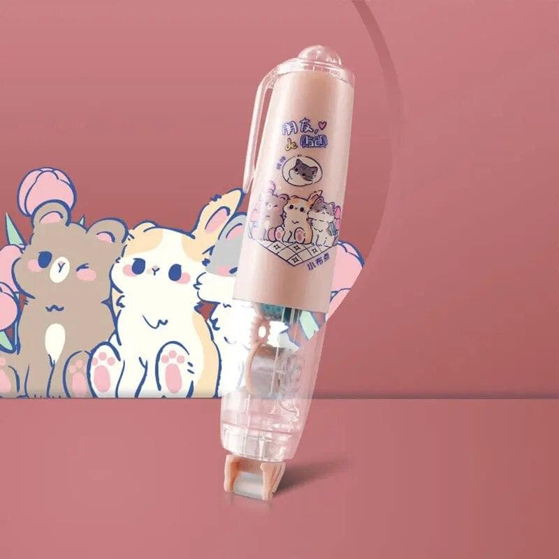 Press-On Cartoon Style Dot Glue Office Ledger Supplies Student Study Stationery Multifunctional Scotch Tape