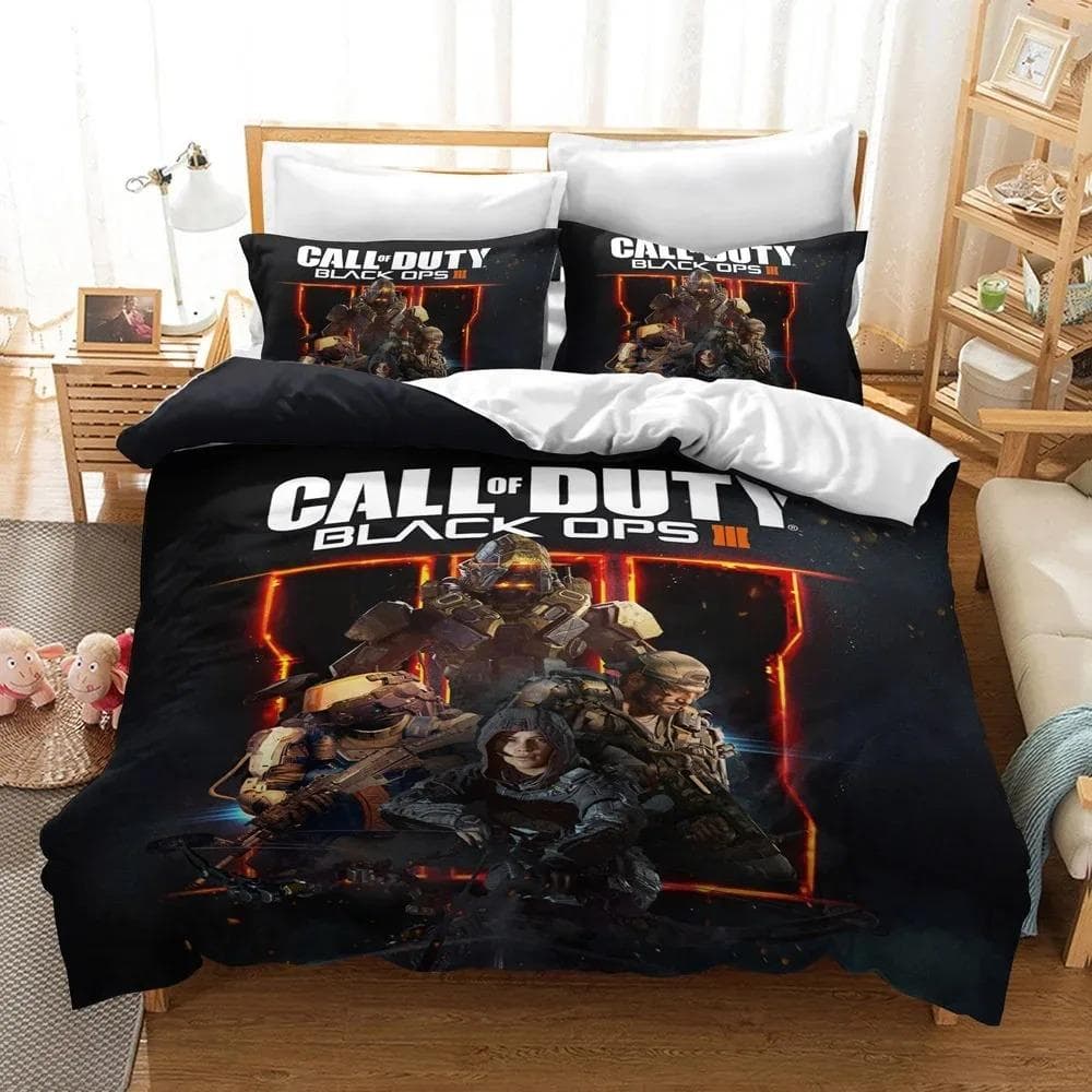Call Of Duty Warzone Bedding Set Single Twin Full Queen King Size Game Bed Set Aldult Boys Bedroom Duvetcover Sets 3D Print 020 EU Single 135x200cm