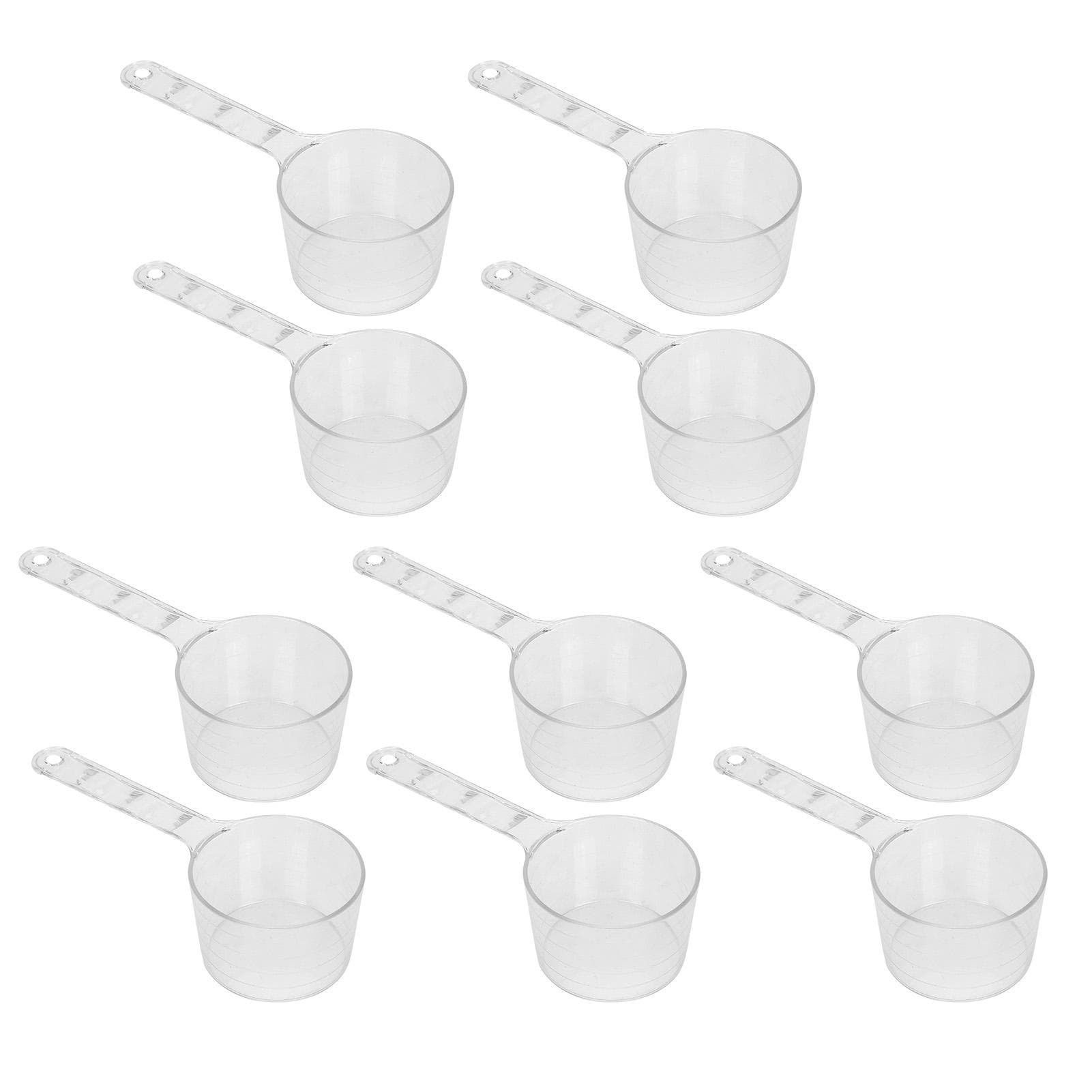 10pcs Beauty Cosmetic Mixing Spoon 13.5cm Transparent Makeup Measuring Scoop