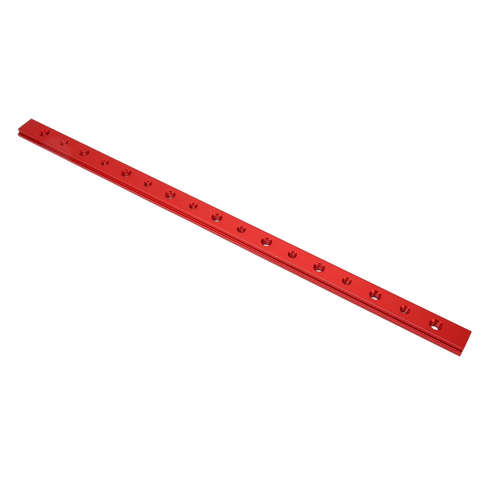 450mm T Slot Jig Miter Track Woodworking Aluminum Alloy Miter T Track for DIY Modification Red