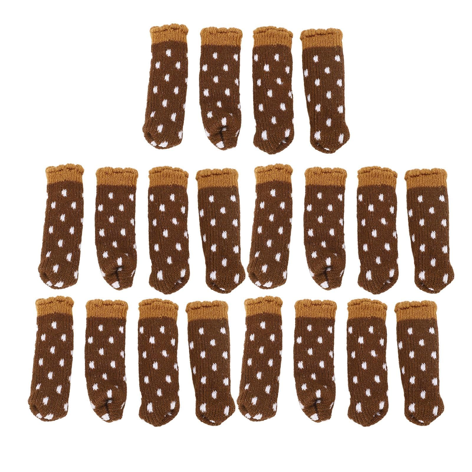 20PCS Furniture Leg Cover Pad Mute Floor Protection Mat Chair Leg Protectors for Chair Table
