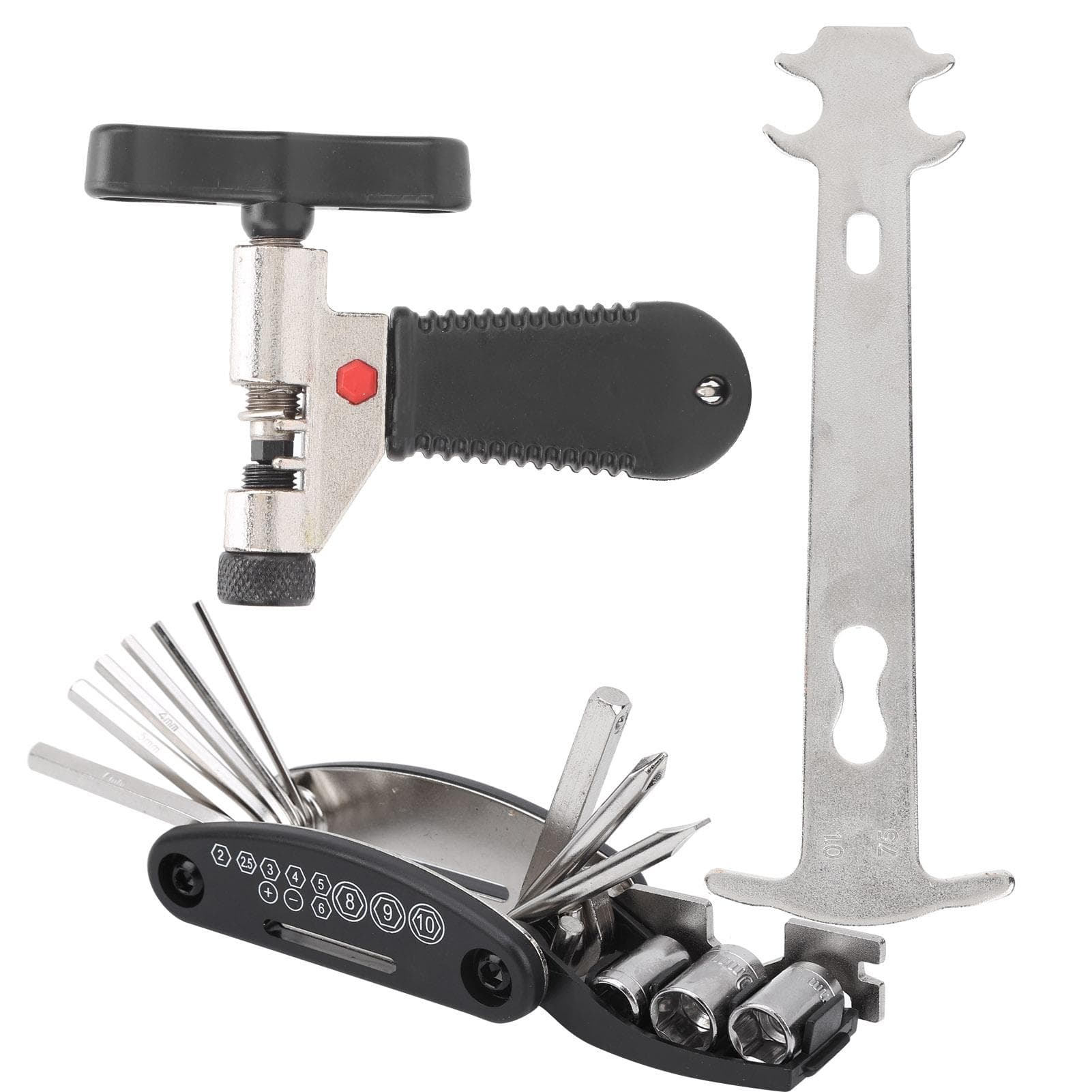 16 in 1 Bicycle Repair Tool Kit Chain Breaker Splitter Chain Wear Indicator Tool Kit
