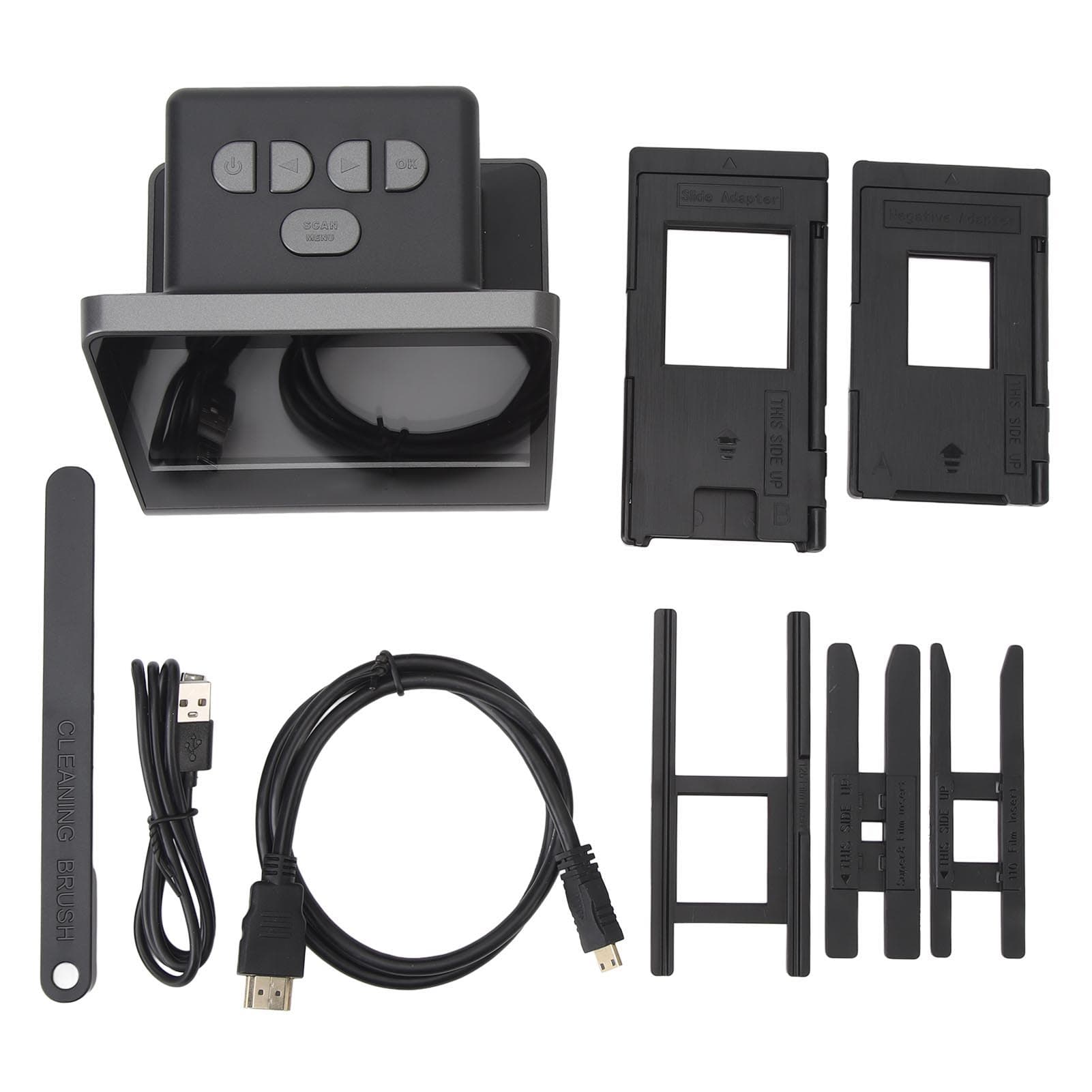 Film and Photo Scanner with Large 5in LCD Screen 48MP High Definition Pixel Slide Converter