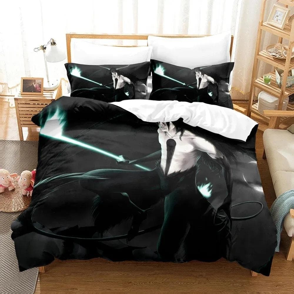 Fashion  Anime 3D The Bleach Bedding Sets Duvet Cover Set With Pillowcase Twin Full Queen King Bedclothes Bed Linen Home Textile 70x133cm 2pcs