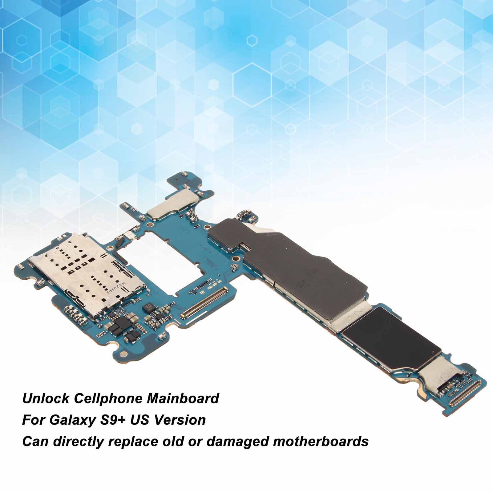 Unlock Cellphone Mainboard for Galaxy S9+ Mobile Phone Unlocking Motherboard Logic Board 64GB