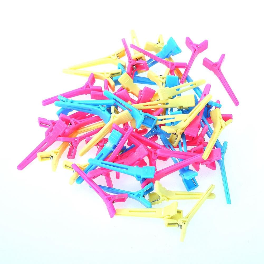 60PcsPack Salon Hair Clip Colorful Barrette Hairpin for Hair Dyeing Haircut Styling