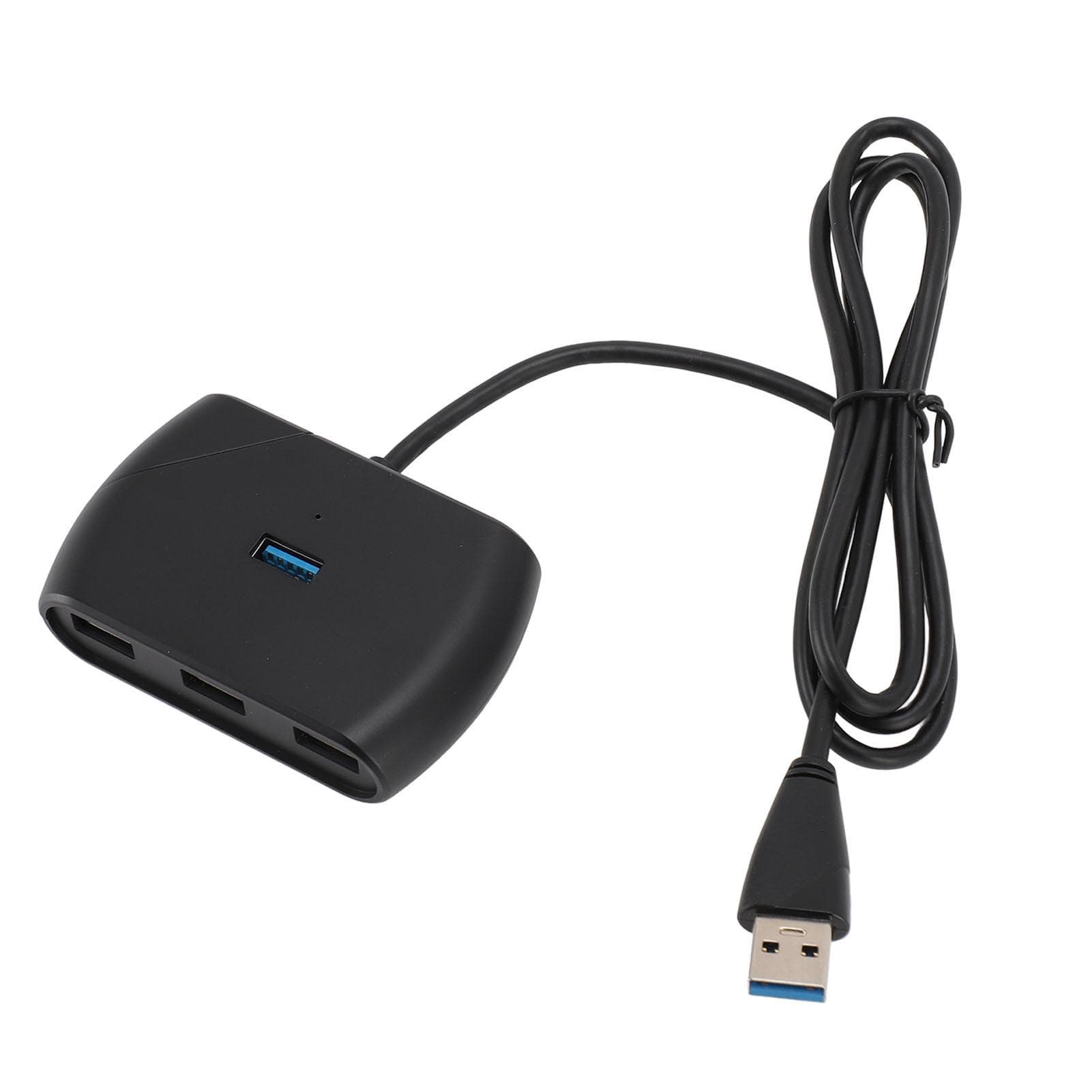 4 Port USB 3.0 Hub with LED Indicator Micro USB Powered 5Gbps 4 Port USB Hub Splitter with Long