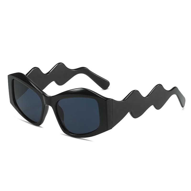 New Curved Legs Cat Eye Sunglasses Women Punk Vintage Luxury UV400 Designer Shades as picture