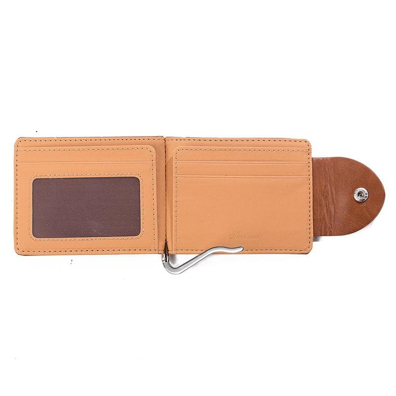 New Money Clips Men's Wallet Multifunctional Colorful Ultra-thin Men Purses brown