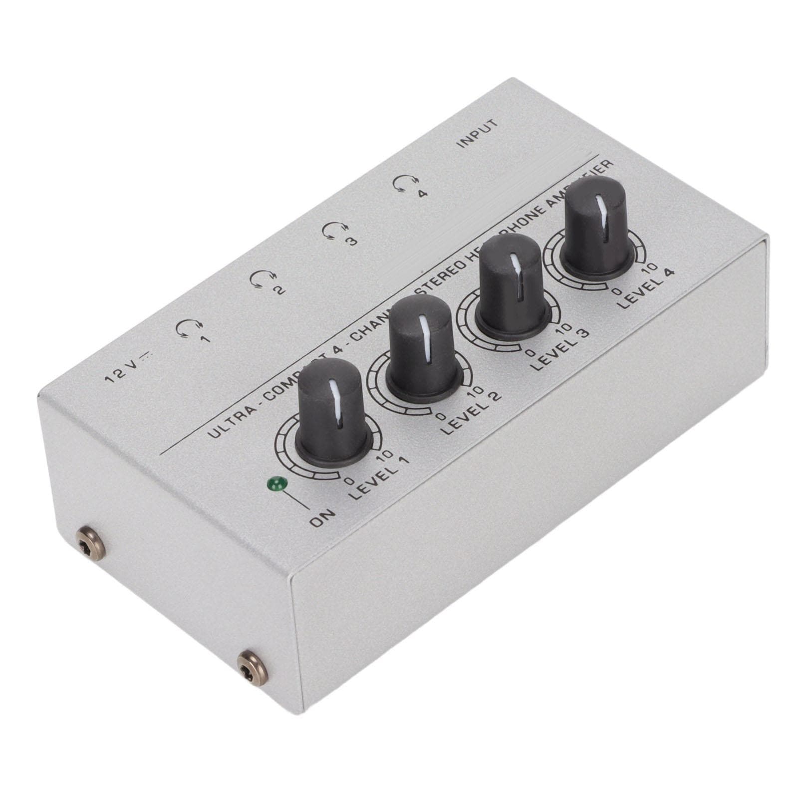 HA400 Ultra Low Noise Headphone Amplifier Ultra Compact 4 Channel Stereo Headphone Amplifier EU Plug