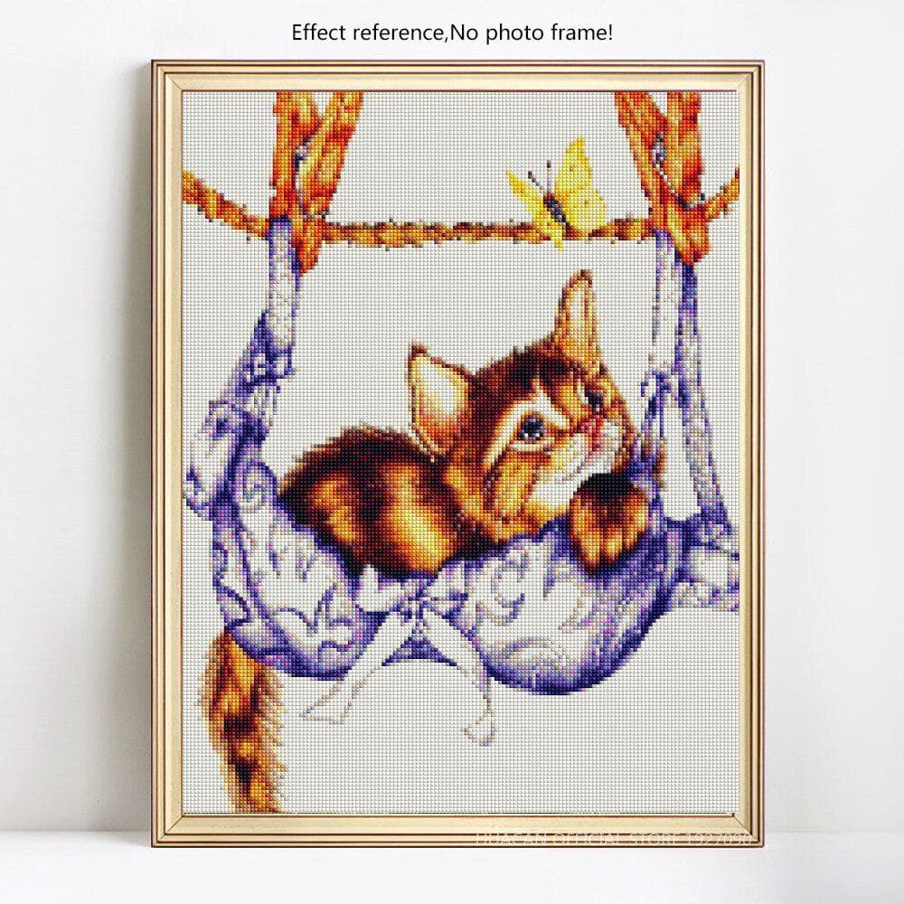 5d Diy Diamond Paintings Cat Animal Full Drill Diamond Embroidery Diamond Mosaic Picture 20X30