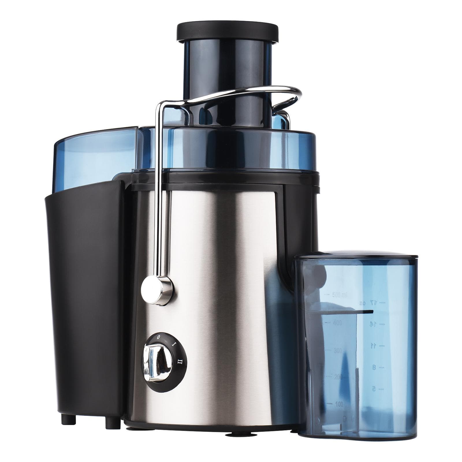 Swiitol Juicer Household L Caliber Electric Stainless Steel Body 800W High Power Strong Fruit EU Plug silver