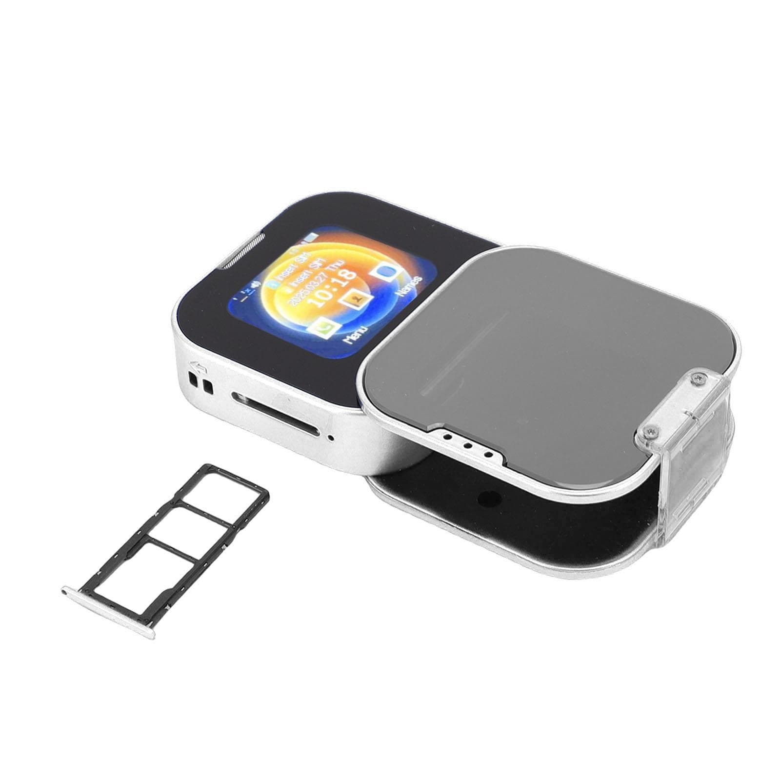 2G Small Phone Foldable FM Radio Double SIM LED Flashlight Quick Dial Vibration HD Rear Camera white