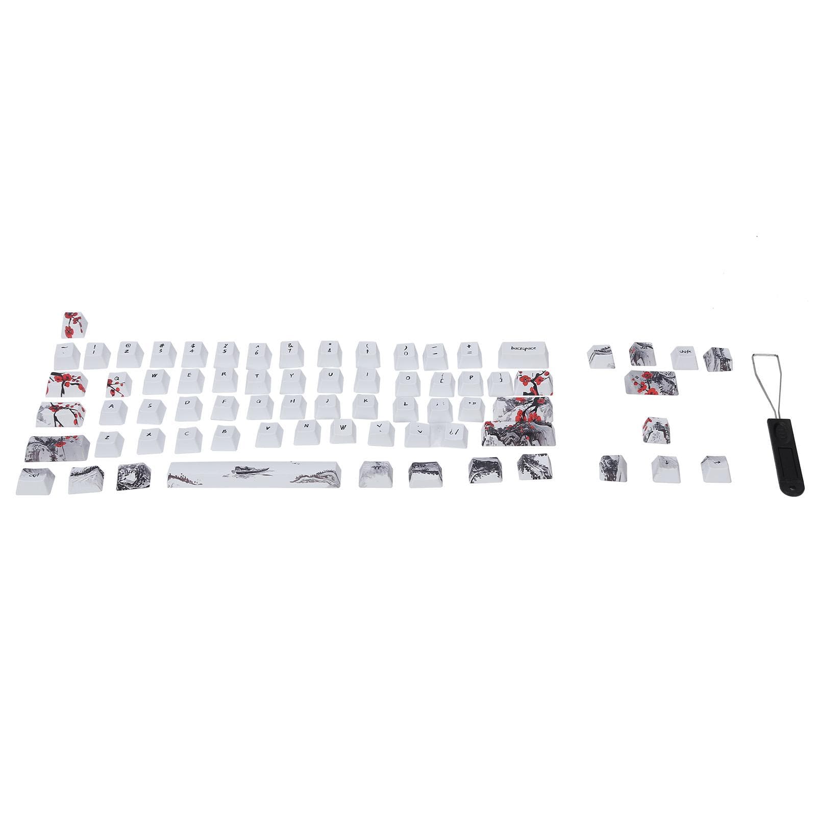 Wangjiang Plum Blossome Keycap Design Compatible with 6164 for DIY Mechanical Keyboard