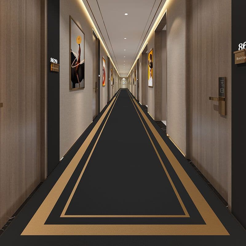 Modern Fashion Household Long Corridor Carpet Runner Home Decoration Hotel Hallway Rug Washable Villa Stairway Mats Customizable Customized size