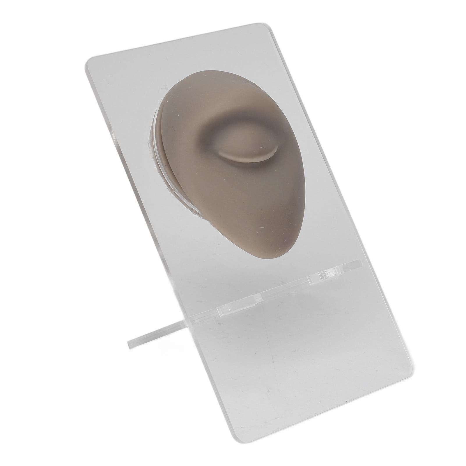 Silicone Eye Eyebrow Model 3D Simulated Piercing Practice Eye Model with Stand for Jewelry Display