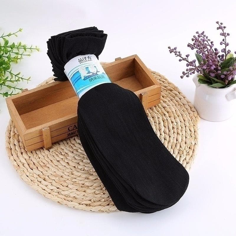 24/18/10/6pcs Men Formal Breathable Long Socks Comfortable Casual Anti-Bacterial Deodorant Stockings (Without Box) 24pcs-12Pairs black