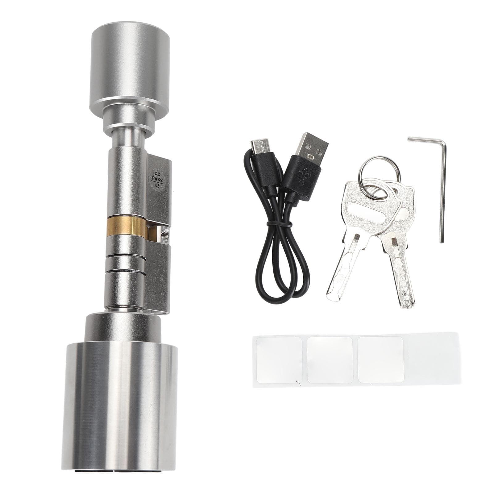 Smart Cylinder Lock Remote Bluetooth APP Password Unlocking Keyless Entry Fingerprint Cylinder Lock
