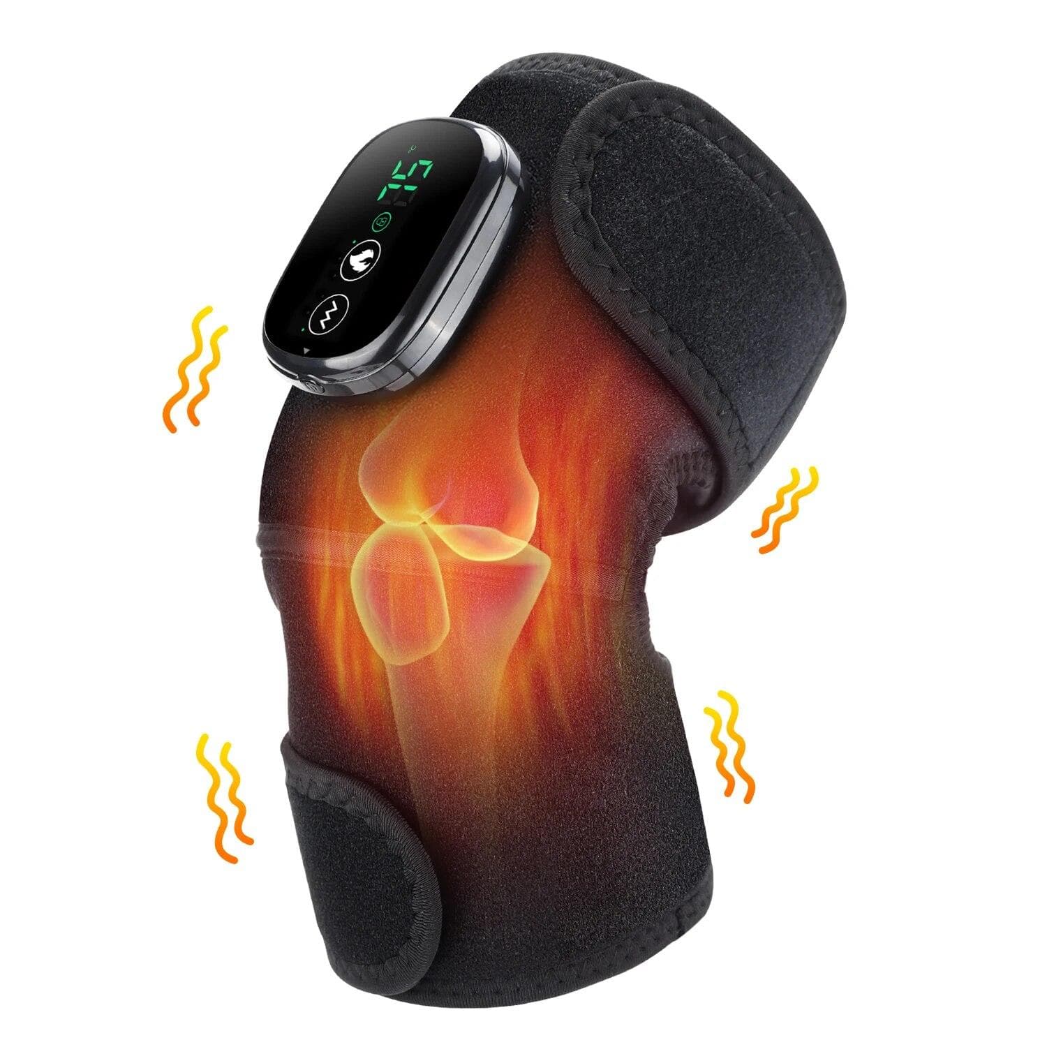 Electric Heating Therapy Knee Massager for Pain Rechargeable Vibration Heating Pads Shoulder Arthritis Physiotherapy Massager United States