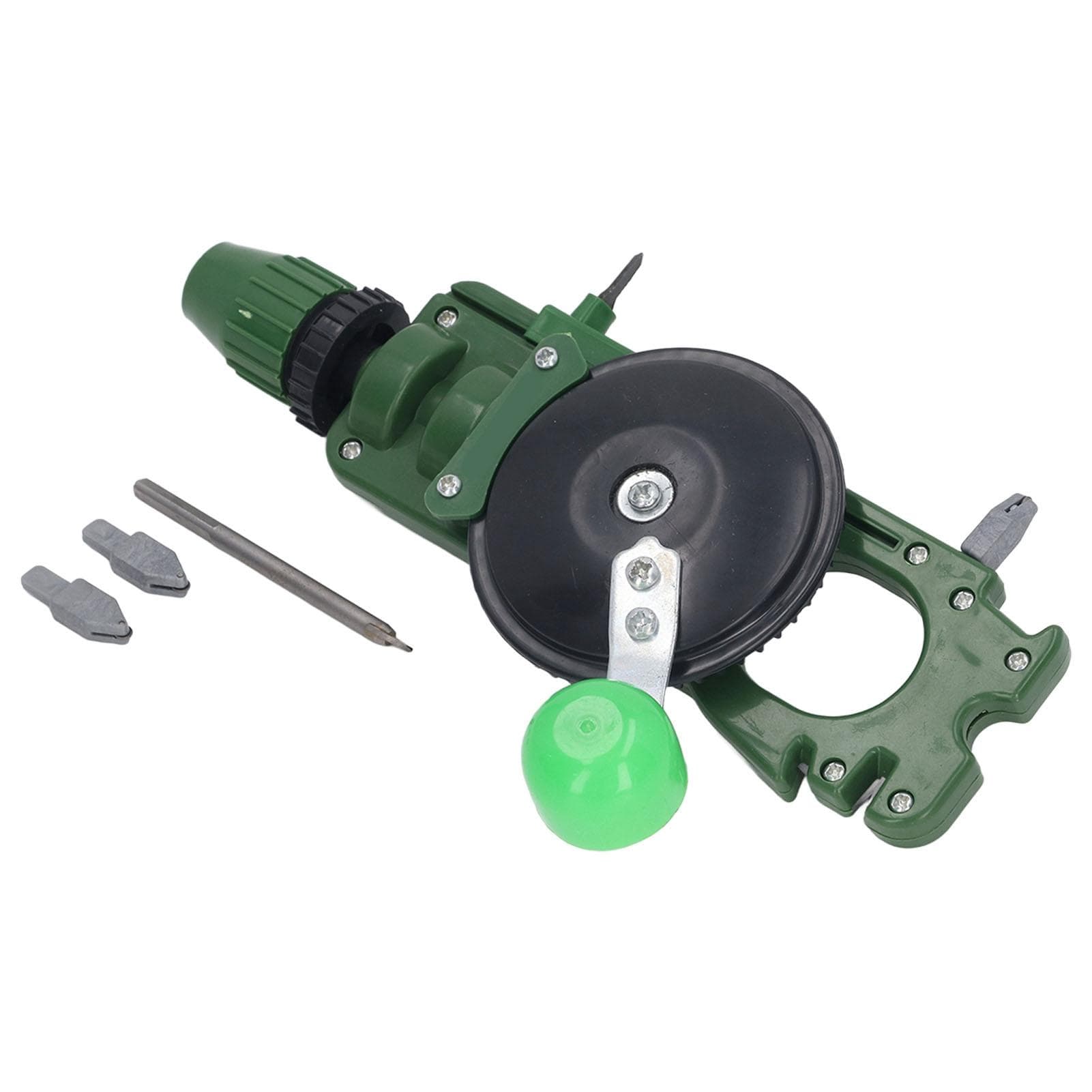 Hand Crank Drill Multifunctional Glass Ceramic Cutting Hole Drilling Knife Scissors Sharpening