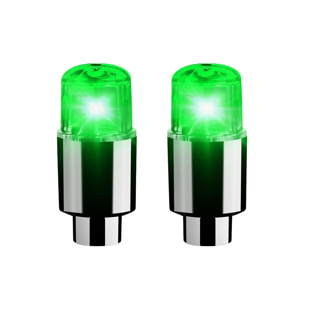 2 Pcs Wheel Lights Car Bike Wheel Tire Tyre Valve Dust  Light Spoke Flash Lights for Car Truck SUV