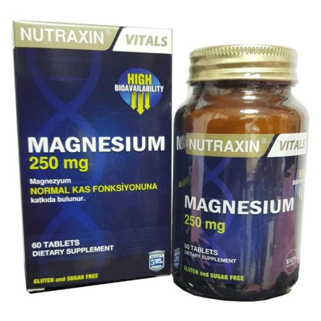 Nutraxin Magnesium 250 Mg 60 Tablets