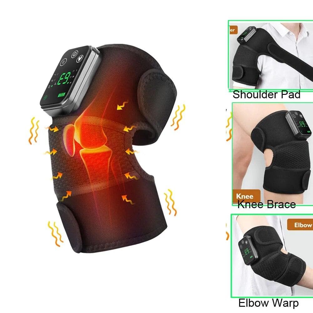 Eletric Heating Knee Shoulder Massage Vibrator Knee Pad Joint Physiotherapy for Osteoarthritis Pain Relief Elbow Leg Arthritis CHINA