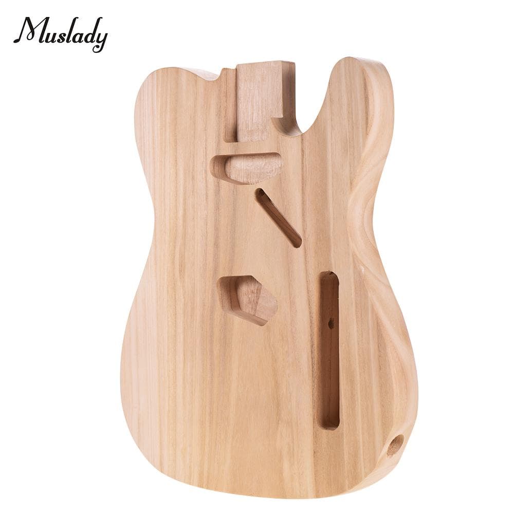 Muslady TL-T02 Unfinished Electric Guitar Body TELE Electric Guitar Barrel beige