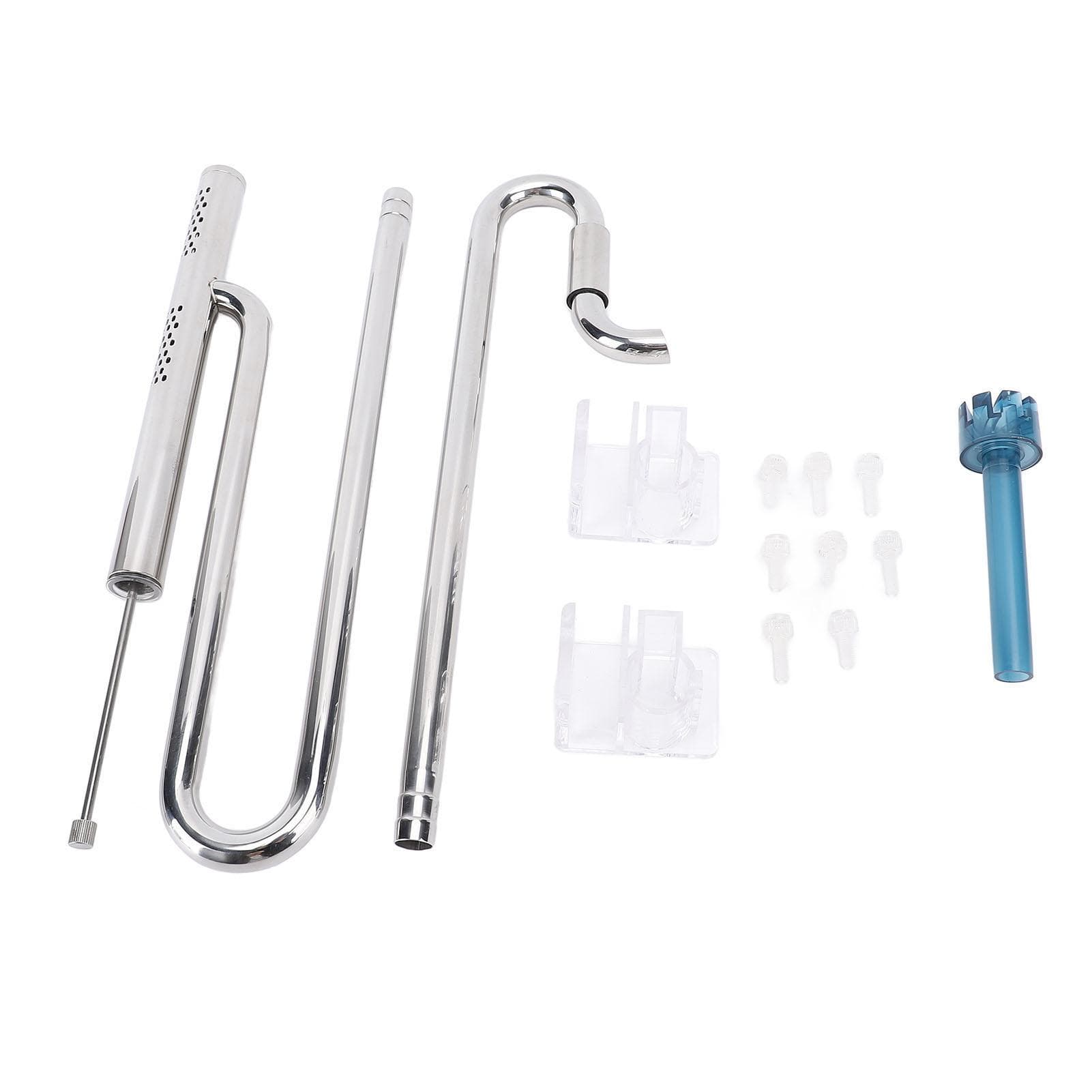 Inflow and Outflow Pipe Set Stainless Steel 360 Deg Rotation Remove Oil Film Long Lasting Use for