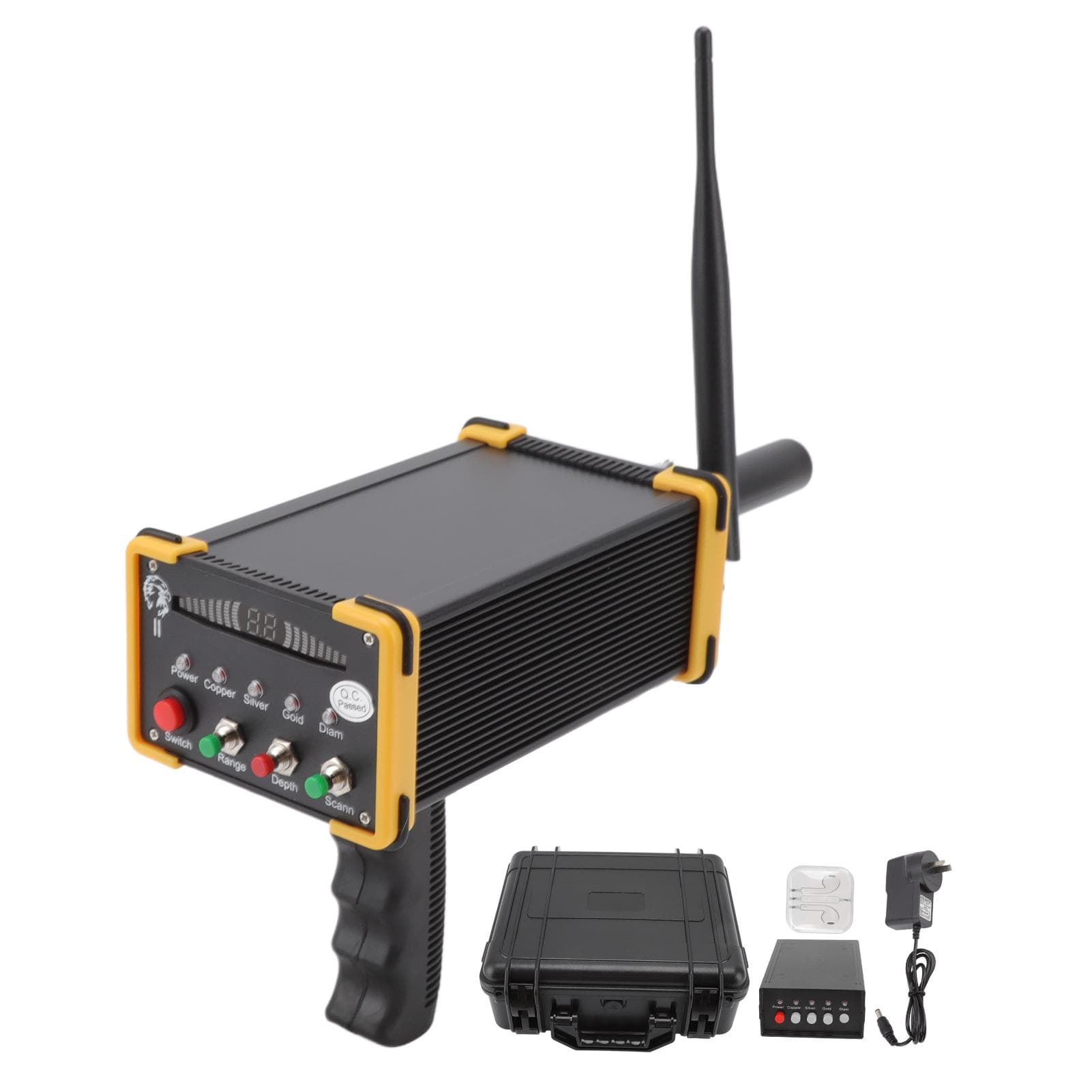 Metal Detector 15meter Depth 1000 Meter Search Range Identifying Metal Types Accurate Locating