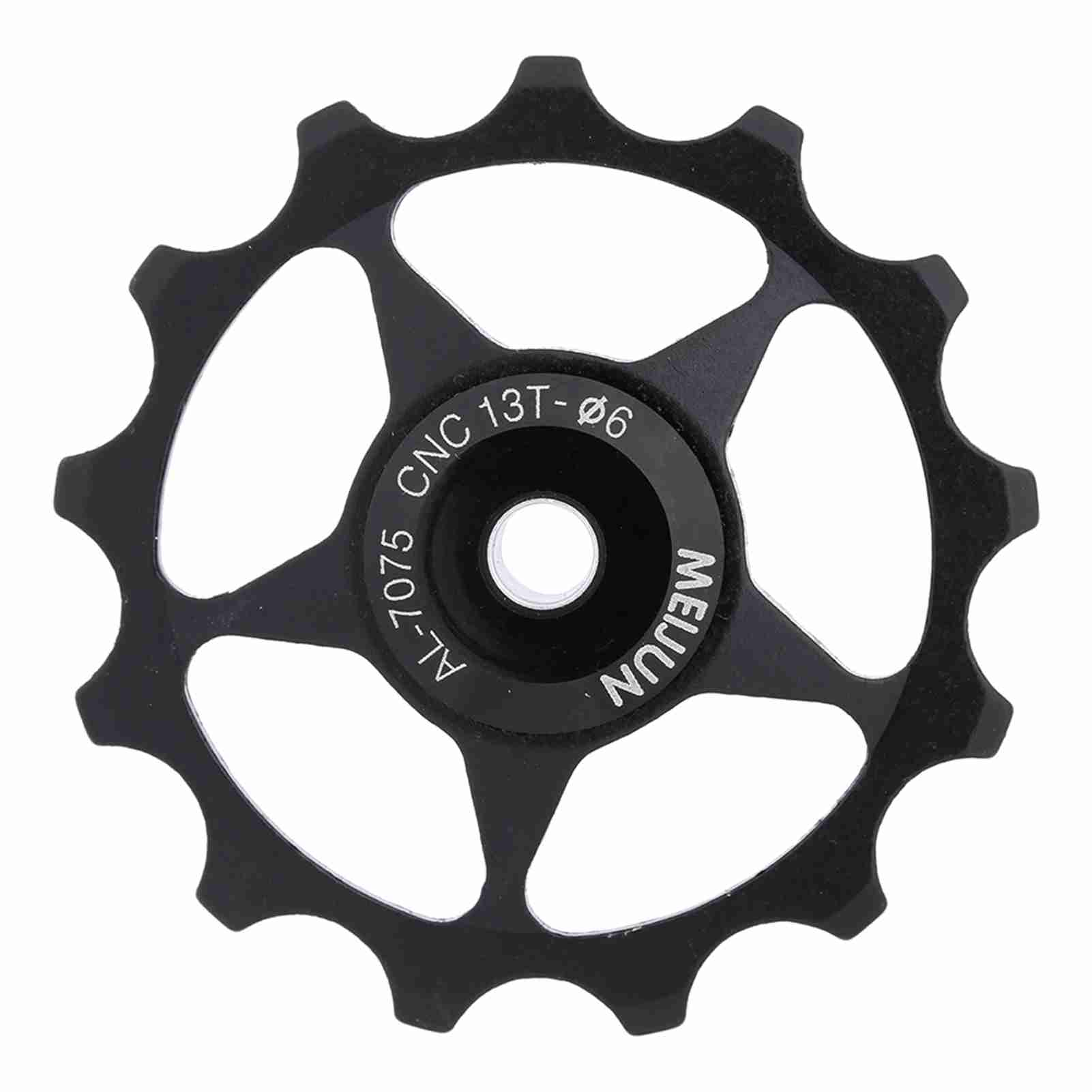 Black 13T Mountain Bike Aluminium Jockey Wheel Rear Derailleur Pulley (black,13T)