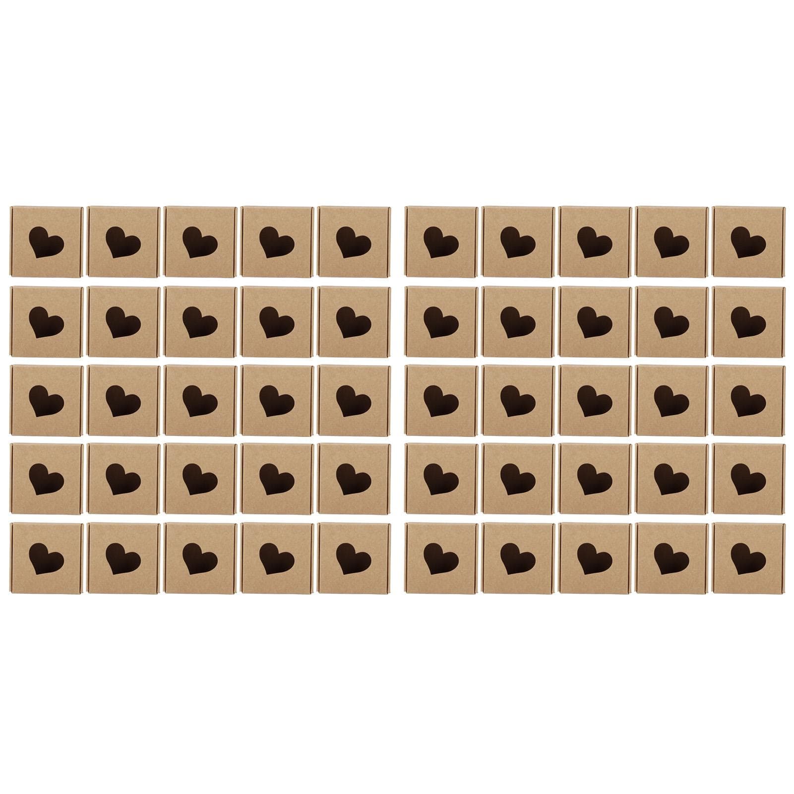 50Pcs Kraft Paper HandMade Soap Box Wedding Favor Gift Box Candy Jewelry Packing Packaging