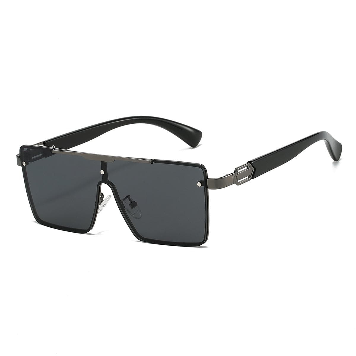 KAMMPT Oversize Square Sunglasses Women Gradient Multi-color Trendy Casual Sun Glasses Fashion Outdoor Shades as picture shows