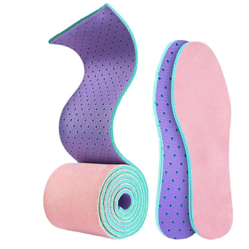 9x150cm/Roll Self-Cut Insoles Shoes Soft Sport Shock Aabsorption Adult Kid Shoe Inserts 9*150cm pink