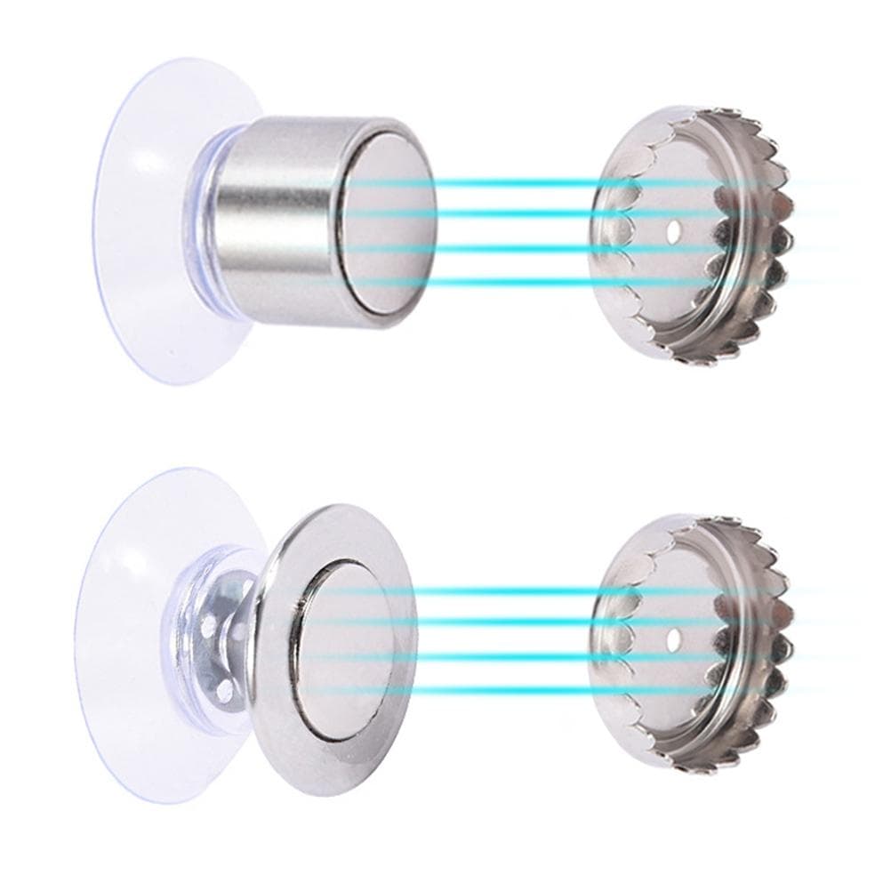 Stainless Steel Magnetic Soap Holder Wall Mounted Suction Cup Soap Dish Hanger for Kitchen Bathroom