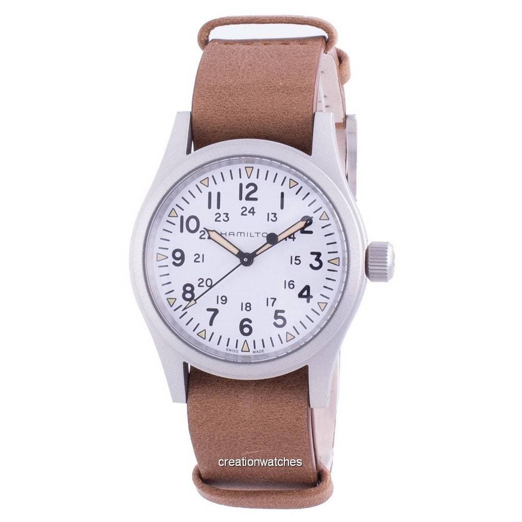Hamilton Khaki Field White Dial Automatic H69439511 Mens Watch white