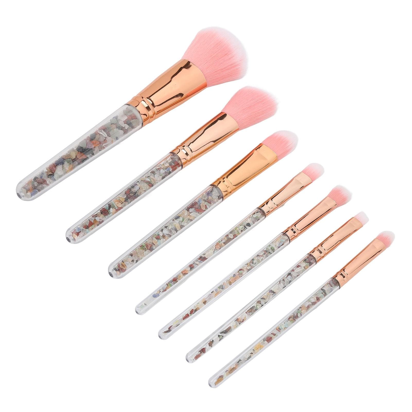 7PCS Makeup Brush Set Foundation Powder Concealers Eye Shadows Soft Brush Stylish Handle Cosmetic