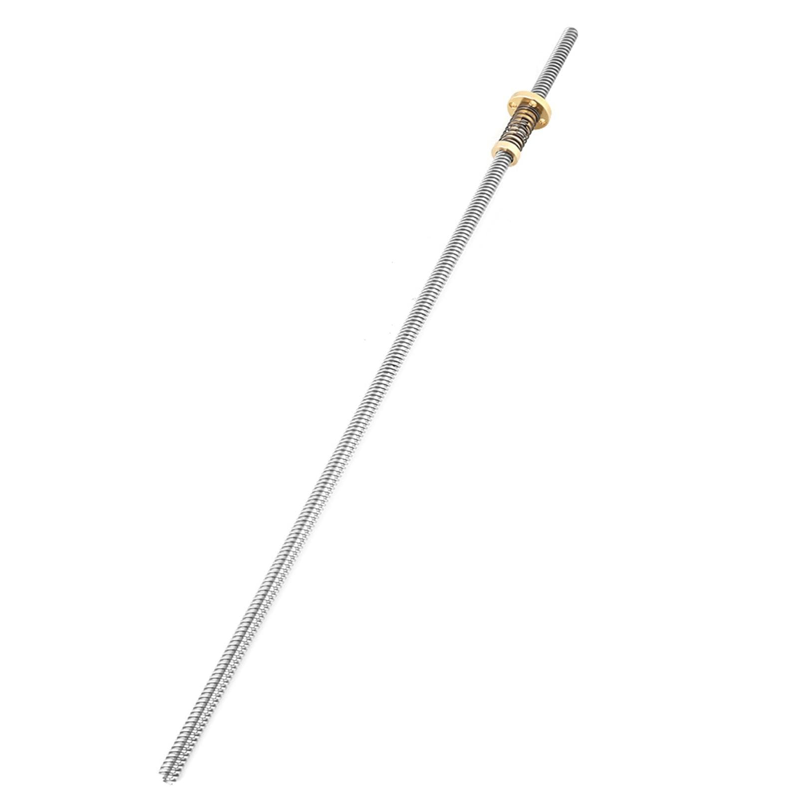 T8 Threaded Rod Screw with Anti Backlash Spring Loaded Nut for 3D Printer (400mm)