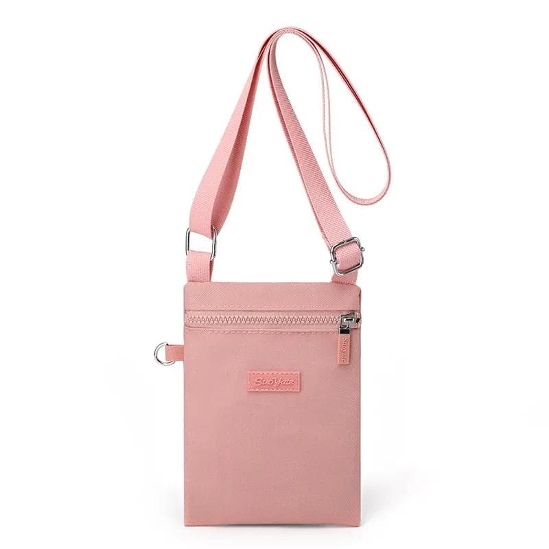 New And Mini Phone Zero Version Mobile Sweet Bag Neck Versatile Fresh Shoulder Bag Cross-body Purse pink