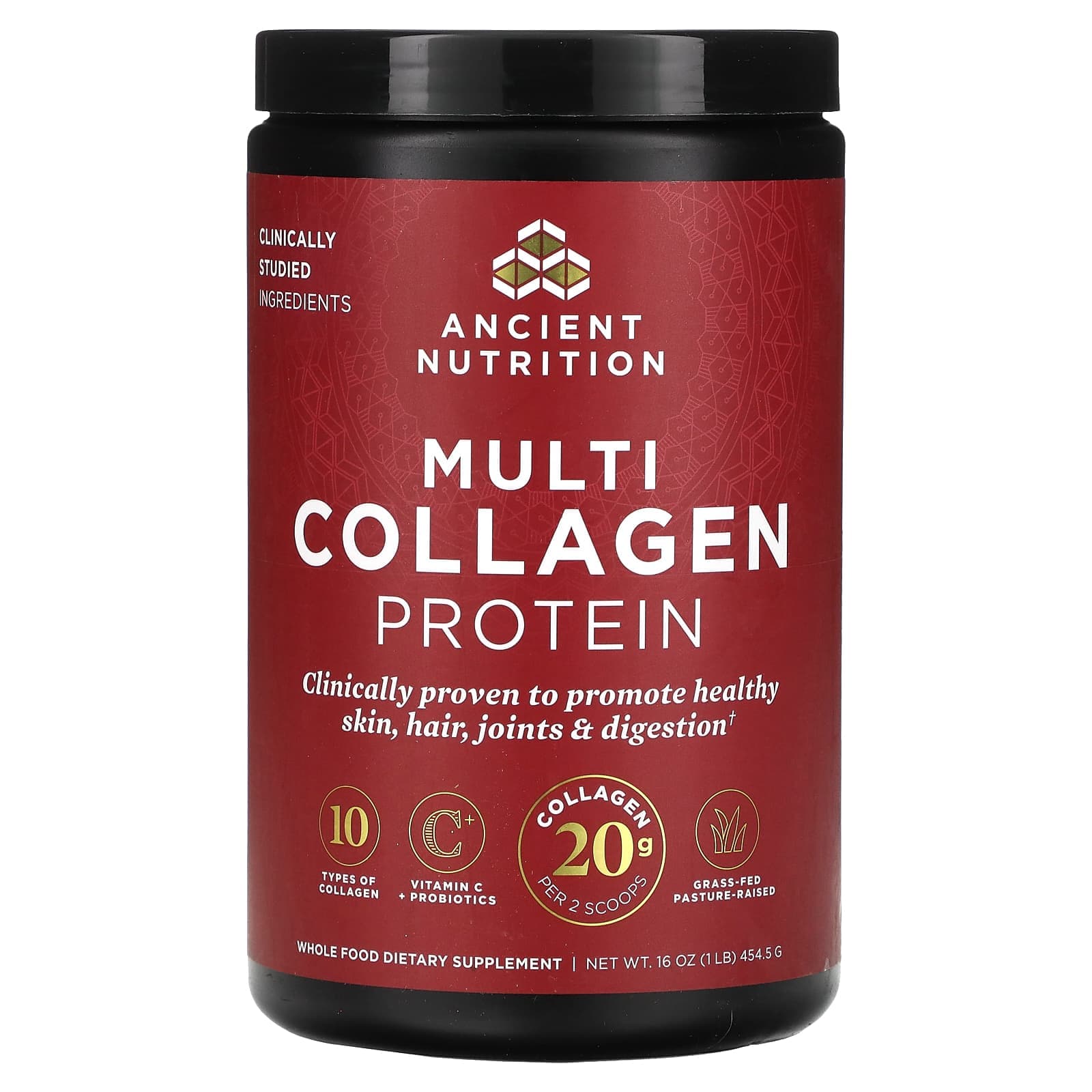 Ancient Nutrition, Comprehensive Collagen Protein, 1 lb (454.5 g)