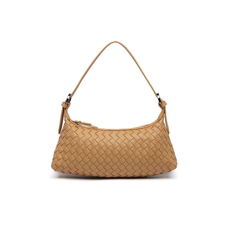 Versatile Hand-woven Underarm Bag, Ladies' Handbag, Fashionable Single-shoulder Crossbody Bag