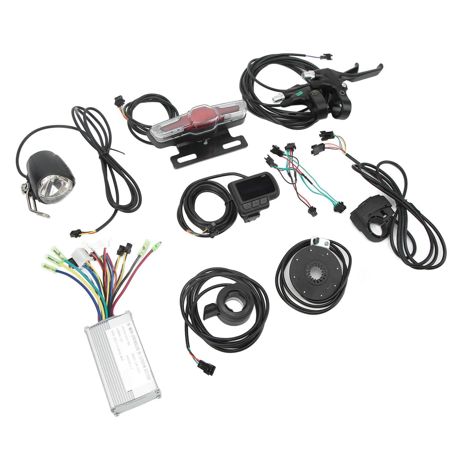 Electric Bicycle Conversion Kit Motor 17A Motor Controller and EN06 Meter Kit for 250W to 350W