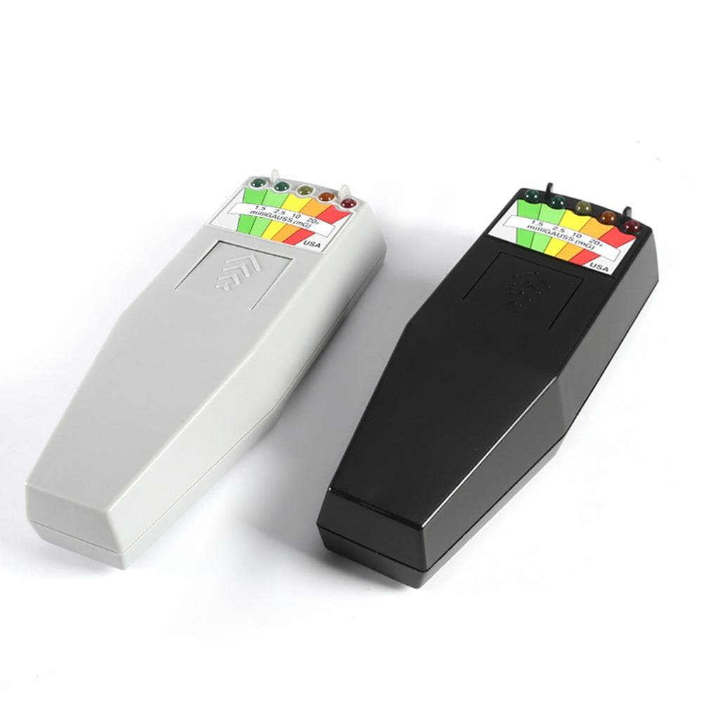 Electromagnetic Field EMF Gauss Meter Radiation Detector Portable EMF Magnetic-Field Monitor 5 LED black