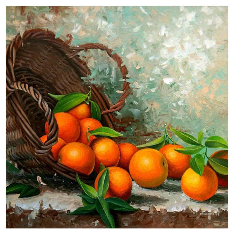 Diamond Embroidery Circle Device Fruit Diamond Painting Rhinestone Crystal Painting Home Decoration 20X30CM