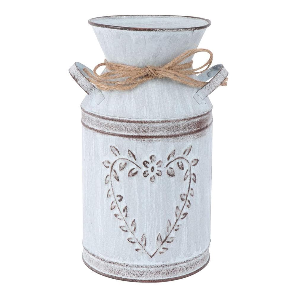 Vintage Flower Pot Iron Flower Pot Rustic Flower Bucket Metal Bucket Decorative Vase Pot for Garden