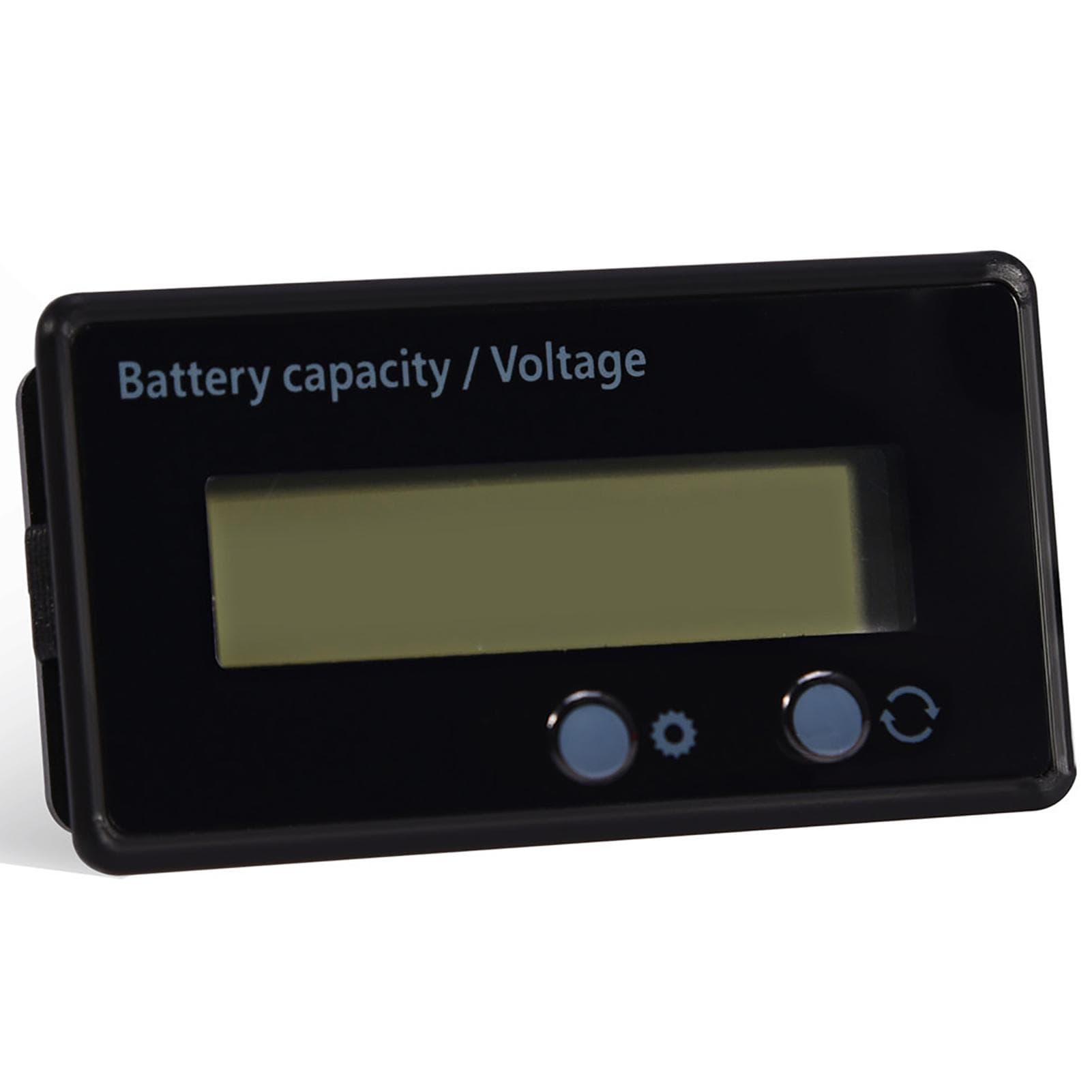 LCD Display Backlit Universal Battery Capacity Voltage Meter Tester Voltmeter Monitor white
