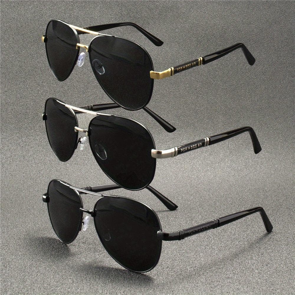 3pcs Men's UV400 Sunglasses for Driving Sports Outdoor Fishing Polarized Shades Lightweight Durable