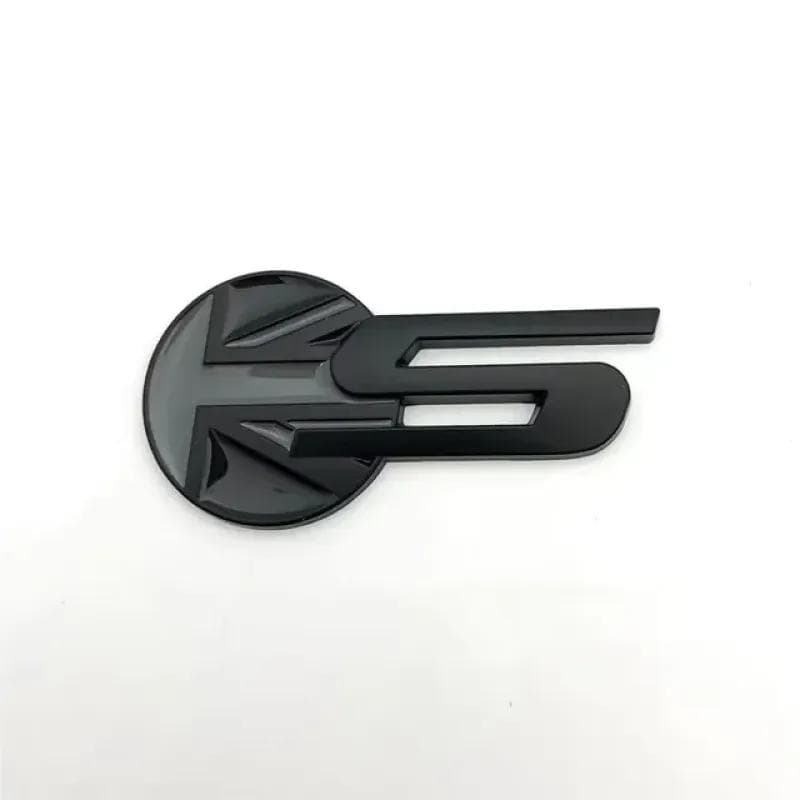 3D Metal S Logo Letters Car Rear Boot Trunk Emblem Badge Decal For J-A-G-U-A-R S Type XF X250UK Flag S Sticker Accessories S-Style6