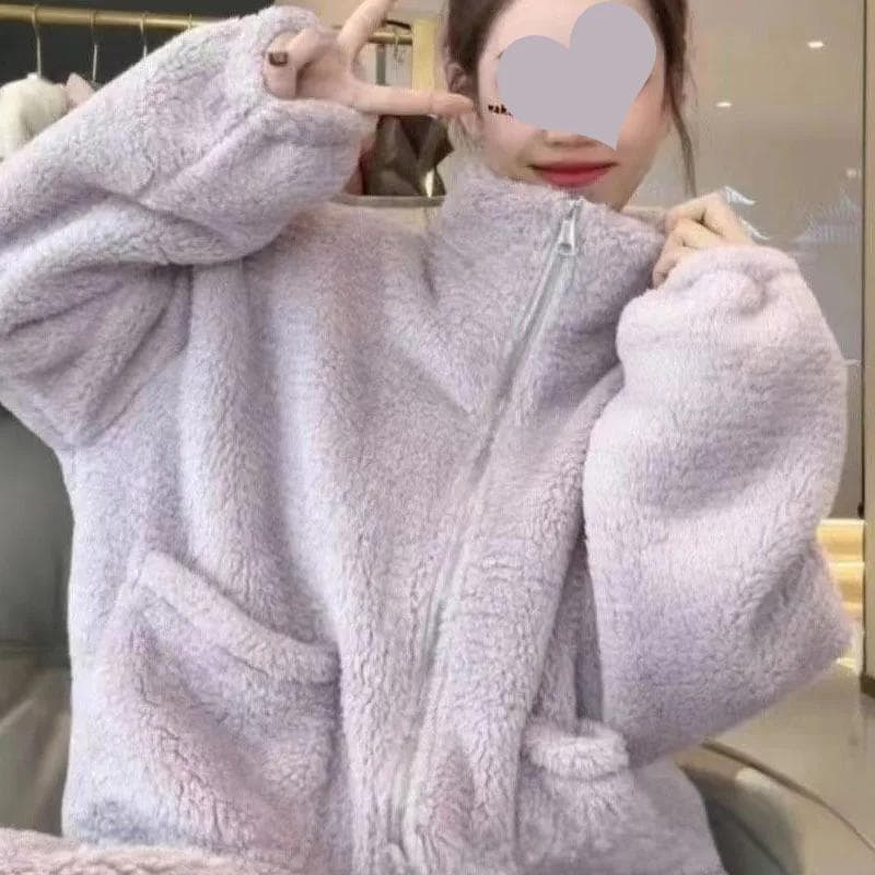 2-piece Pajama Set Thickened Coral Velvet Pajamas Autumn and Winter Turtleneck Home Wear Pajamas Flannel Home Wear XL