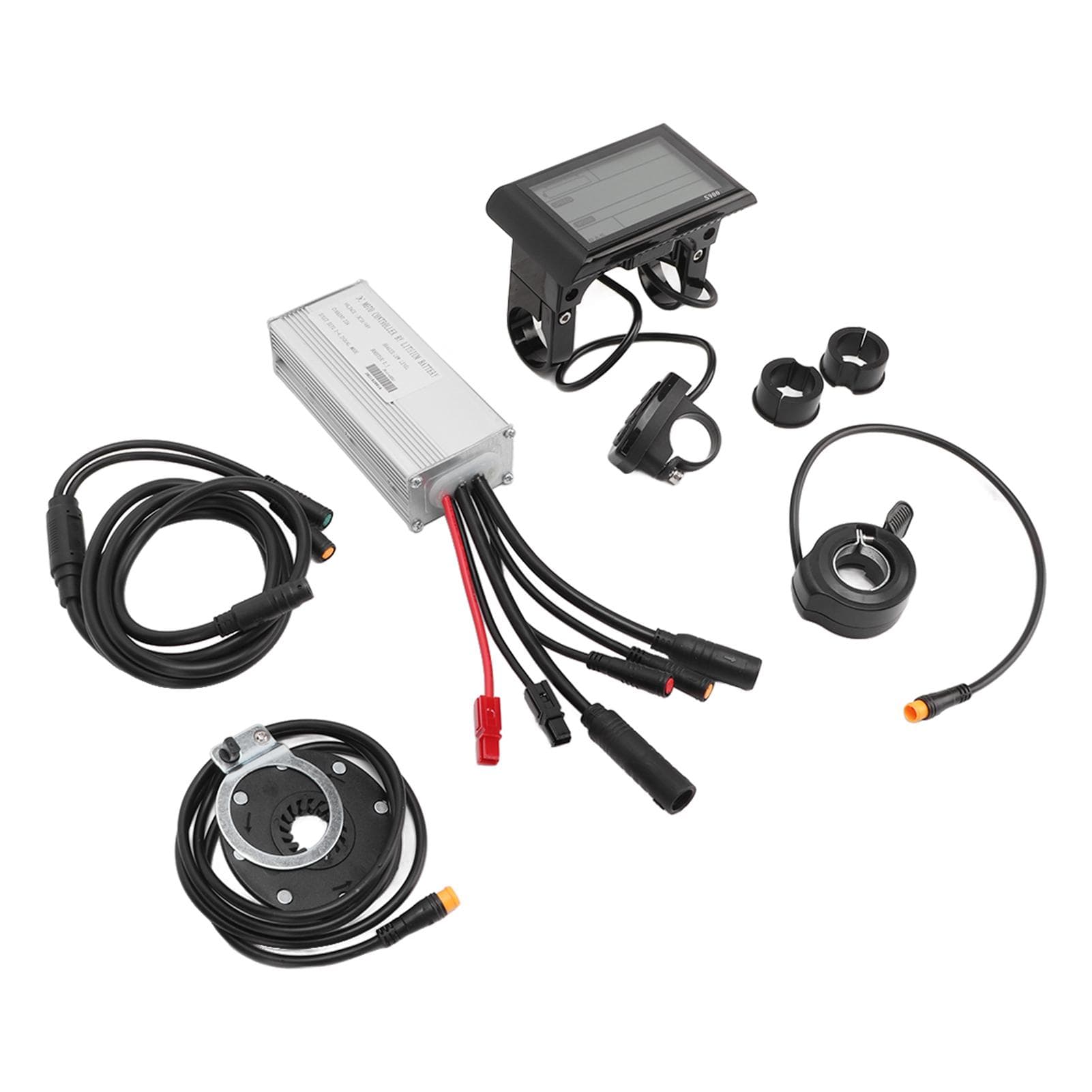 Electric Bike Motor Controller 22A Speed Controller 36V 48V with S900 Panel 1 to 2 Cable for 500W